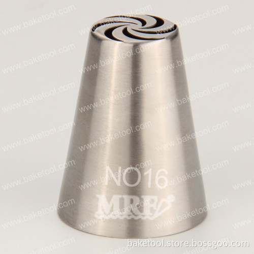 New Stainless Steel Russian Pastry Nozzles for Cake Decoration#NO16